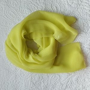 H&M pleated neon scarf